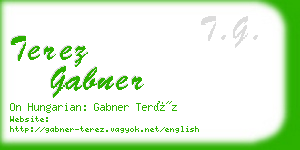 terez gabner business card